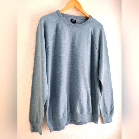 J.Crew Men's Soft Teal Crewneck Sweater - Picture 3 of 5